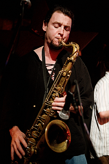 portrait of sax player